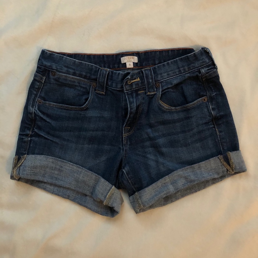 J-Crew Dark Wash Jean Shorts